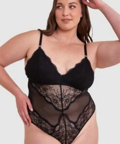 Revolve Lingerie Bodysuit - Black 10 Revolve Lingerie Bodysuit - Black -BRAS N THINGS Sales revolve lingerie bodysuit black 01442201 5