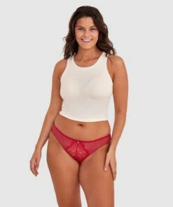 Rina Bikini Brief - Red 10 Rina Bikini Brief - Red -BRAS N THINGS Sales rina bikini brief red 01481801