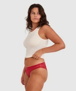 Rina Brazilian Knicker - Red -BRAS N THINGS Sales rina brazilian knicker red 01481701