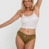 Romance Brazilian Knicker - Khaki -BRAS N THINGS Sales romance brazilian knicker khaki 00590128 2