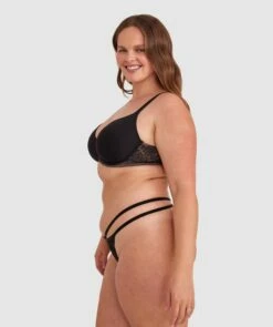 Romance Mini V Knicker - Black 10 Romance Mini V Knicker - Black -BRAS N THINGS Sales romance mini v knicker black 01086002 10