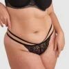 Romance Mini V Knicker - Black