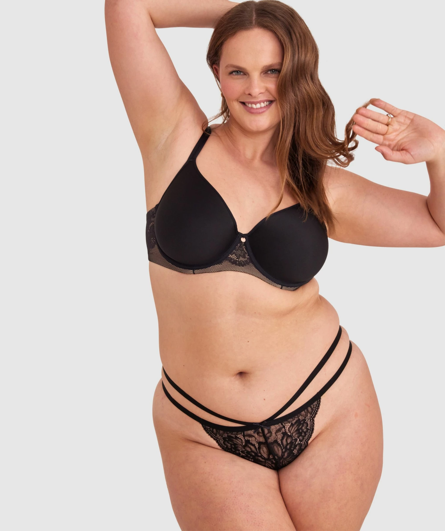 Romance Mini V Knicker - Black 4 Romance Mini V Knicker - Black - Image 2