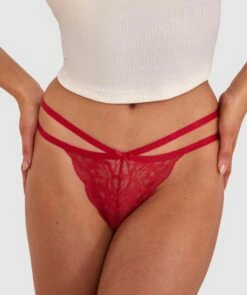 Romance Mini V Knicker - Red
