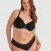 Romance V String Knicker - Black -BRAS N THINGS Sales romance v string knicker black 00590002 13