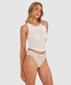 Romance V String Knicker - Ivory 10 Romance V String Knicker - Ivory -BRAS N THINGS Sales romance v string knicker ivory 00590005 1