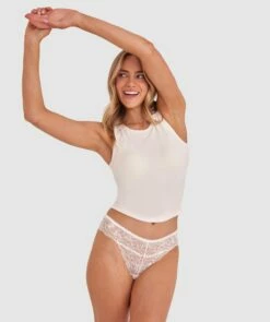 Romance V String Knicker - Ivory 11 Romance V String Knicker - Ivory -BRAS N THINGS Sales romance v string knicker ivory 00590005 2