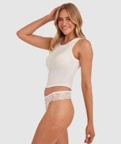 Romance V String Knicker - Ivory 9 Romance V String Knicker - Ivory -BRAS N THINGS Sales romance v string knicker ivory 00590005