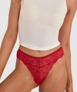 Romance V String Knicker - Red