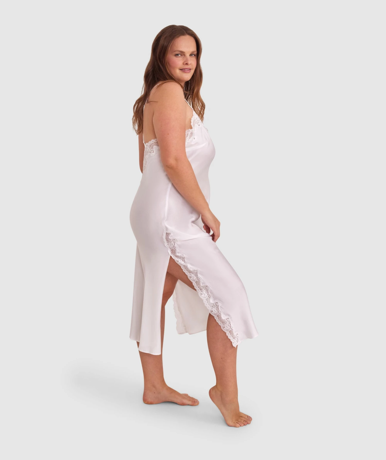 Sammy Low Back Long Slip - Ivory 5 Sammy Low Back Long Slip - Ivory - Image 3