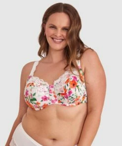 Sapphire Full Coverage Underwire Bra - Print Floral -BRAS N THINGS Sales sapphire full coverage underwire bra print floral 00015749 11
