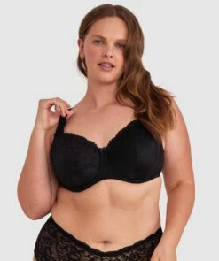 Sapphire Full Cup Bra - Black