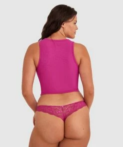 Smooth Comfort Lace V String - Rose 11 Smooth Comfort Lace V String - Rose -BRAS N THINGS Sales smooth comfort lace v string rose 00498823 1