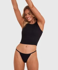 Smooth Comfort Mini V Knicker - Black -BRAS N THINGS Sales smooth comfort mini v knicker black 01013302 6