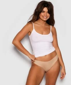 Smooth Comfort V String Knicker - Nude