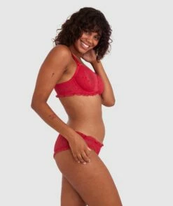 Stolen Hearts Full Coverage Bra - Red -BRAS N THINGS Sales stolen hearts full coverage bra red 01480601 2