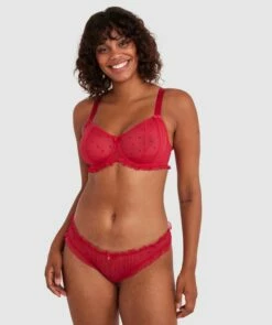 Stolen Hearts Full Coverage Bra - Red -BRAS N THINGS Sales stolen hearts full coverage bra red 01480601 4