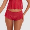 Stolen Hearts Short - Red -BRAS N THINGS Sales stolen hearts short red 01467101