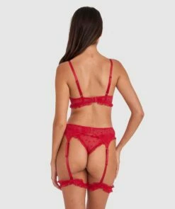 Stolen Hearts Suspender - Red -BRAS N THINGS Sales stolen hearts suspender red 01481001 3