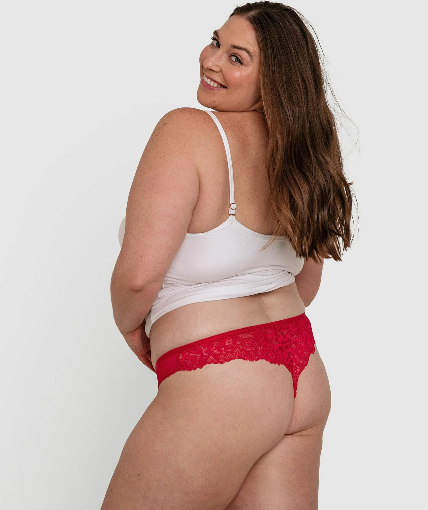 Suzie V String - Red 4 Suzie V String - Red - Image 2