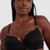 Tia Plunge Contour Bra - Black