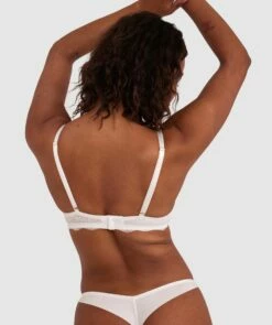 Tia Plunge Contour Bra - Ivory