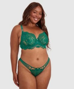 Vamp Ain't No Other Brazilian Knicker - Green -BRAS N THINGS Sales vamp ain t no other brazilian knicker green 01426001 12