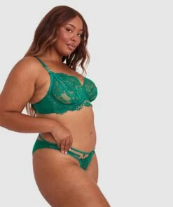 Vamp Ain't No Other Brazilian Knicker - Green -BRAS N THINGS Sales vamp ain t no other brazilian knicker green 01426001 9