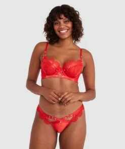 Vamp Don't You Dare Brazilian Knicker - Red 12 Vamp Don't You Dare Brazilian Knicker - Red -BRAS N THINGS Sales vamp don t you dare brazilian knicker red 01454901 4