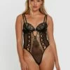 Vamp Enjoy Lovebirds Push Up Bodysuit - Black -BRAS N THINGS Sales vamp enjoy lovebirds push up bodysuit black 01348902 10