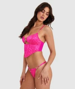 Vamp Miami Heat Corset - Fuchsia Pink