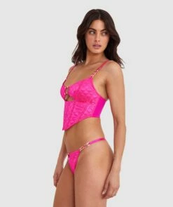 Vamp Miami Heat Tanga Knicker - Fuchsia Pink -BRAS N THINGS Sales vamp miami heat tanga knicker fuchsia pink 01438901 5