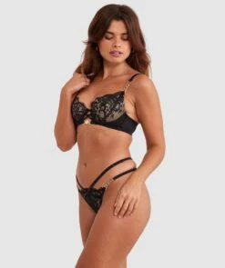 Vamp Midnight Mischief V String - Black