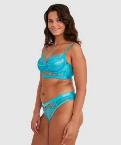 Vamp Sea Vixen Underwire Bra - Teal -BRAS N THINGS Sales vamp sea vixen underwire bra teal 01484201 10