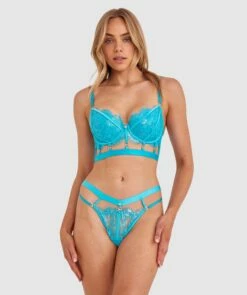 Vamp Sea Vixen V String - Teal 12 Vamp Sea Vixen V String - Teal -BRAS N THINGS Sales vamp sea vixen v string teal 01458801 14