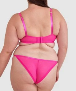 Vamp Showthang Full Cup Balconette Bra - Fuchsia Pink