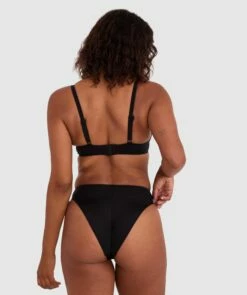 Vamp Swim Buckle Up Baby Full Cup Top - Black