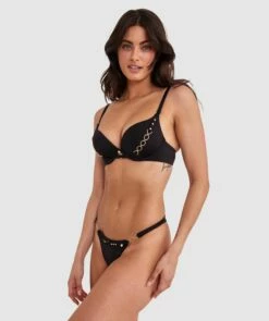 Vamp Swim Buckle Up Baby V String - Black 11 Vamp Swim Buckle Up Baby V String - Black -BRAS N THINGS Sales vamp swim buckle up baby v string black 01423201 1