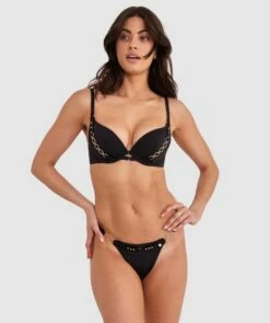 Vamp Swim Buckle Up Baby V String - Black 12 Vamp Swim Buckle Up Baby V String - Black -BRAS N THINGS Sales vamp swim buckle up baby v string black 01423201 2
