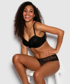 Venice Full Cup Balconette Bra - Black -BRAS N THINGS Sales venice full cup balconette bra black 01012905 10
