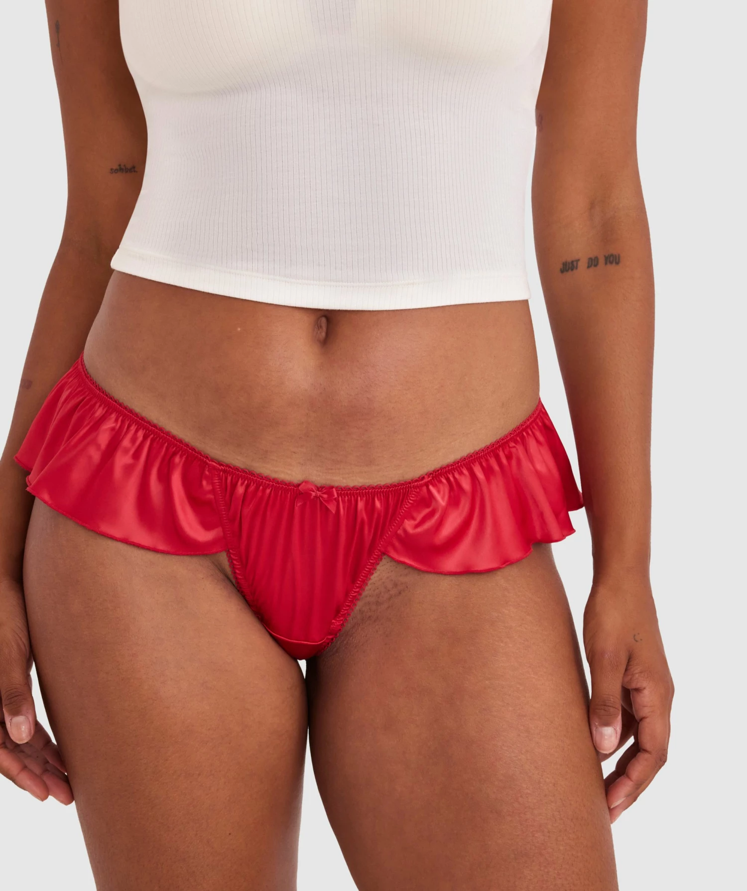 Vivienne Brazilian Knicker - Red 3 Vivienne Brazilian Knicker - Red