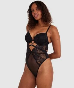 Zara Push Up Bodysuit - Black -BRAS N THINGS Sales zara push up bodysuit black 01448601 7