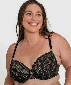 Zuri Full Cup Balconette Bra - Black -BRAS N THINGS Sales zuri full cup balconette bra black 01413601 15