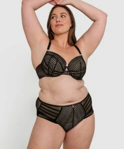 Zuri Full Cup Balconette Bra - Black -BRAS N THINGS Sales zuri full cup balconette bra black 01413601 20
